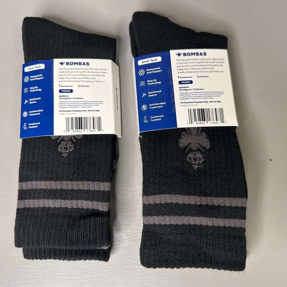 BOMBAS Sock Tech Black Medium
